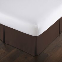 Brown bed skirt outlet queen